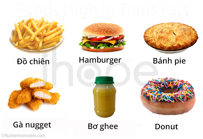 Những thực phẩm chứa chất béo chuyển hóa