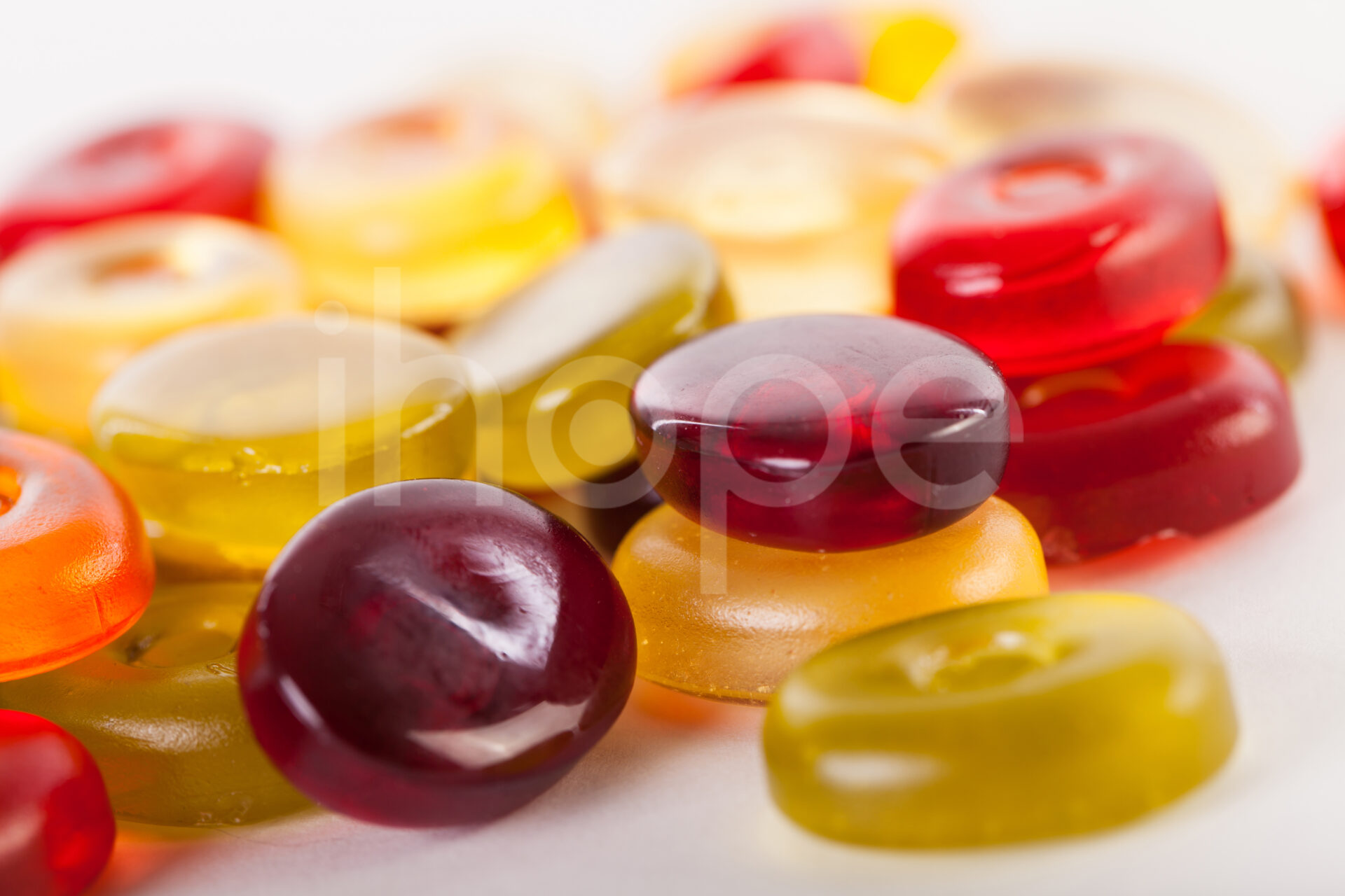 Jelly Candies On A White Background
