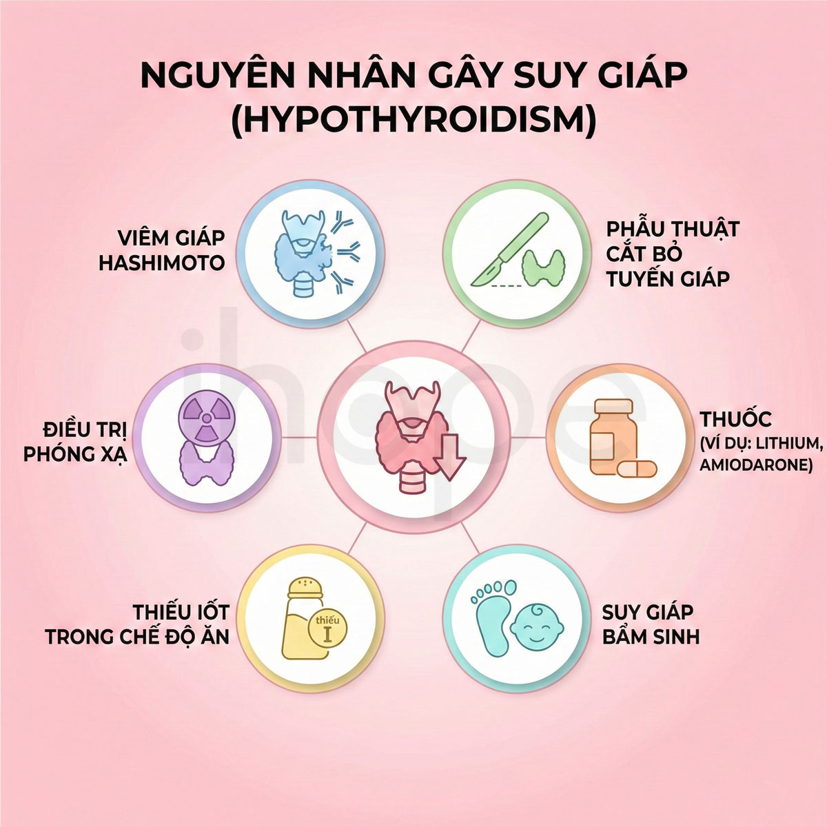 Các nguyên nhân gây ra suy giáp
