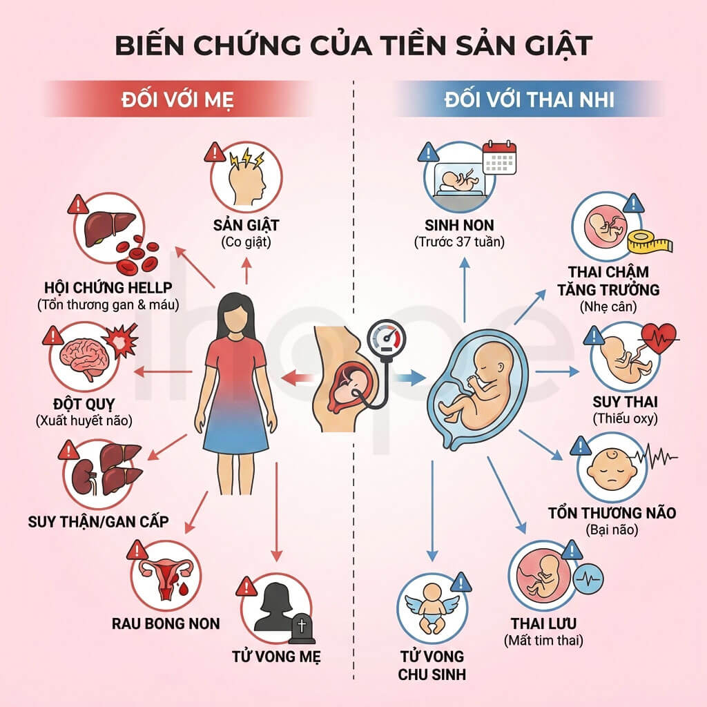 Biến chứng của tiền sản giật